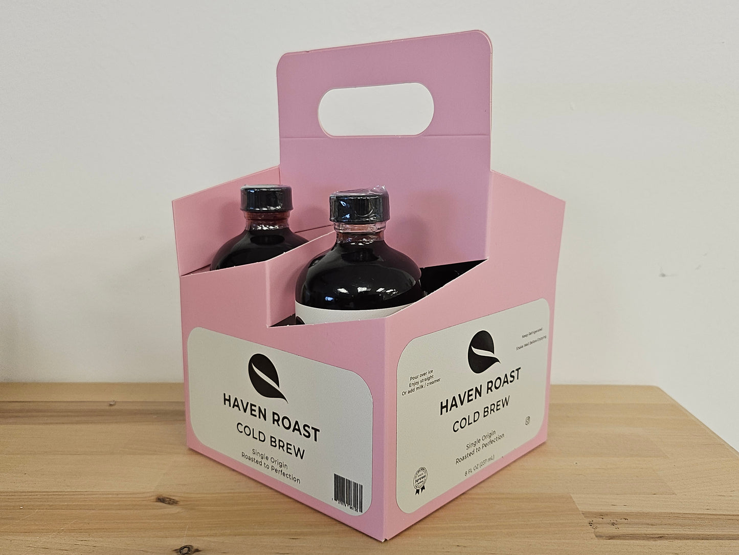 4-Pack Fresh Cold Brew Coffee (8 oz Bottles)